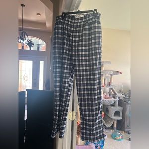 Hollister checked blue wide leg pants. Size 13 #hollister